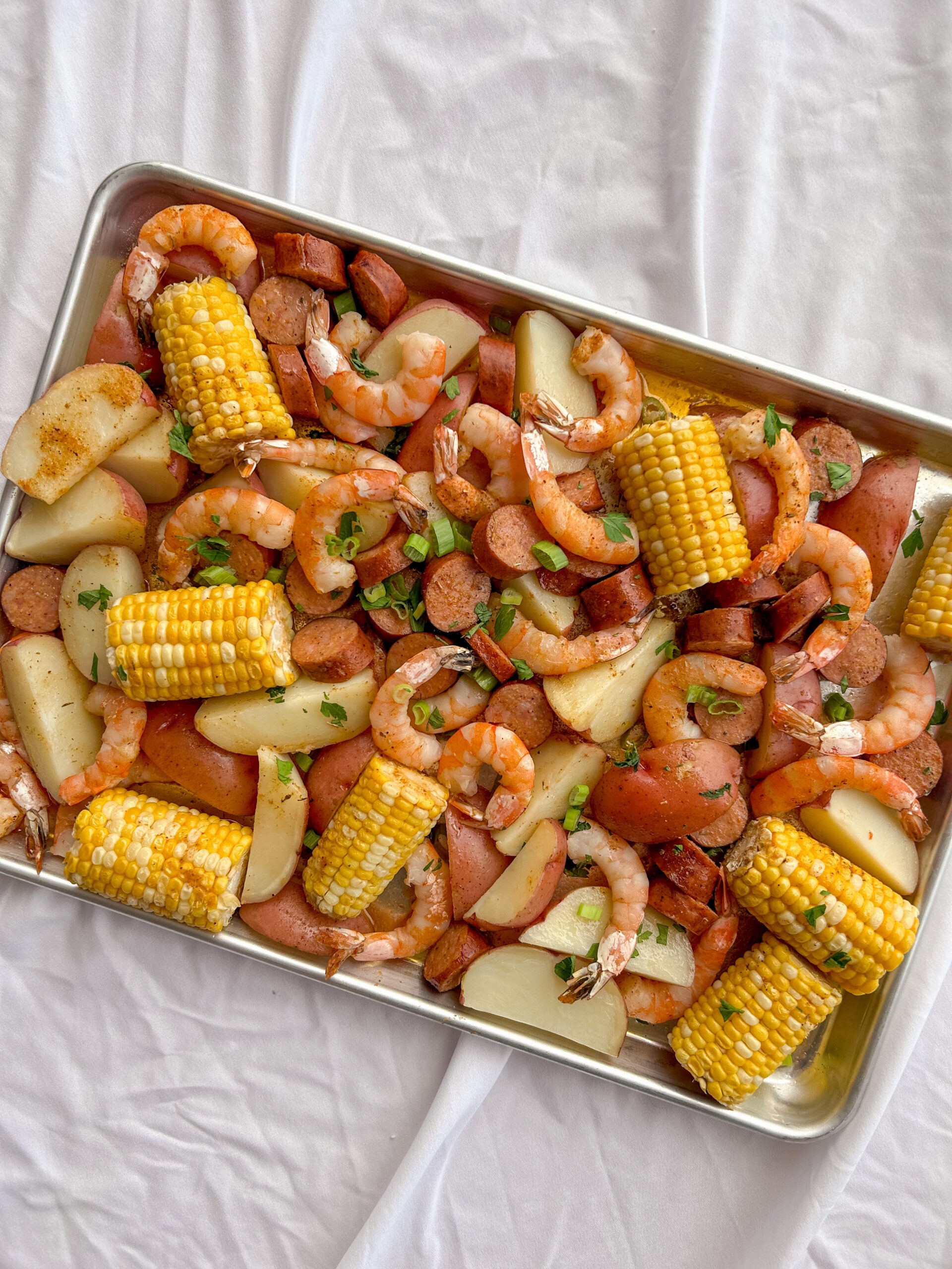 The Ultimate Sheet Pan Shrimp Boil The Spice Girl Kitchen