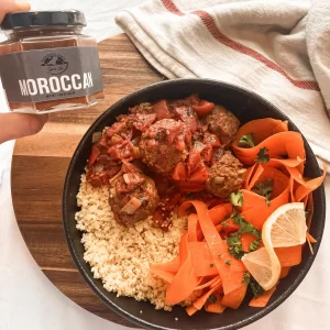 Moroccan Meatballs with Couscous