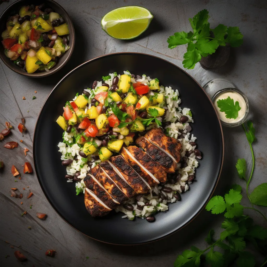 Jamaican Jerk Chicken with Coconut Rice