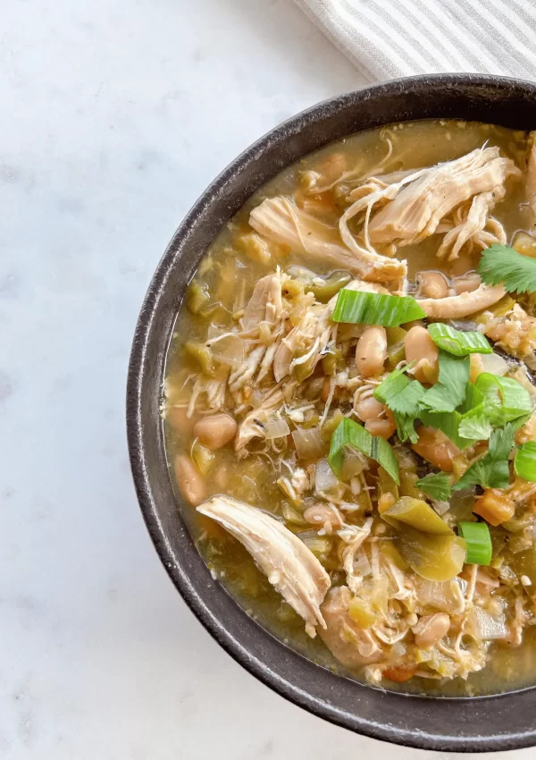 Slow Cooker Green Chile Chicken Stew