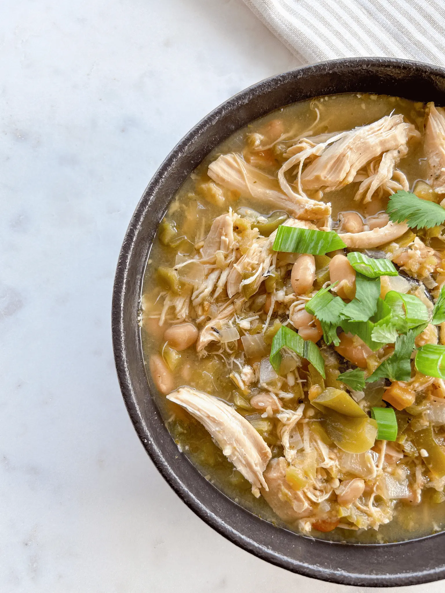 Slow Cooker Green Chile Chicken Stew