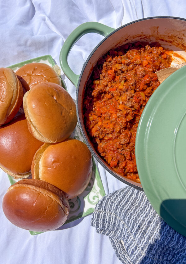 Healthy sloppy joes recipe with ground beef and homemade sauce