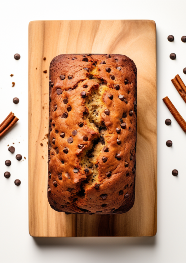 Gingerbread Banana Bread with Chocolate Chips