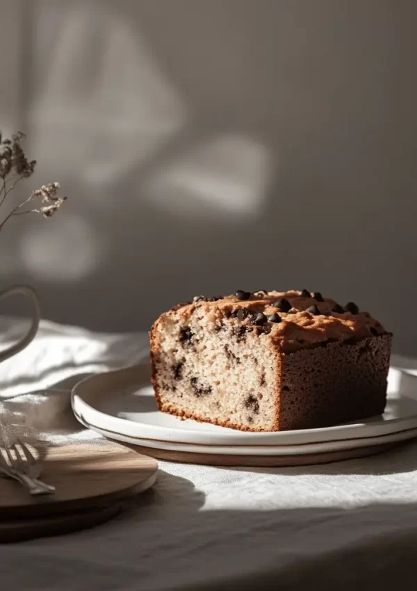 Gingerbread Banana Bread with Chocolate Chips