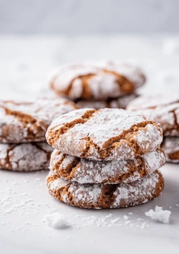 Gingerbread Crinkle Cookies