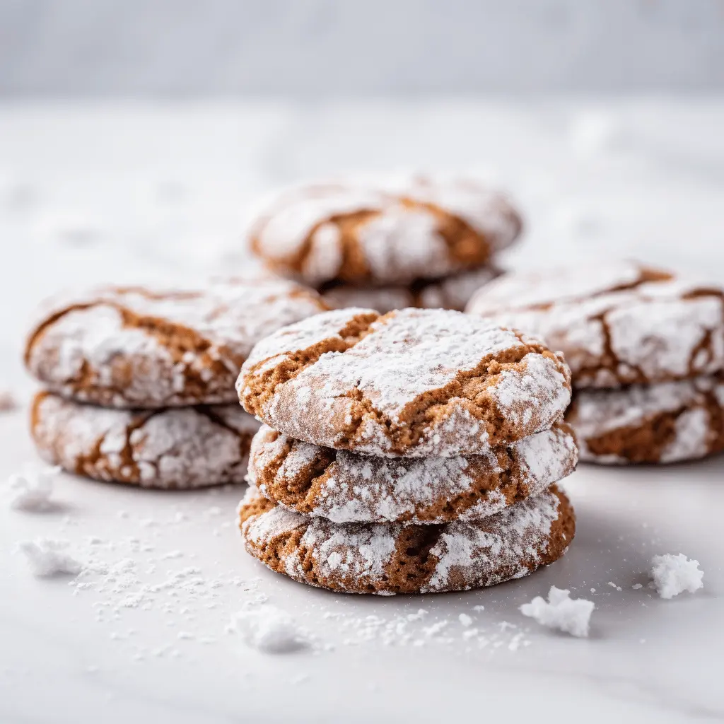 Gingerbread Crinkle Cookies