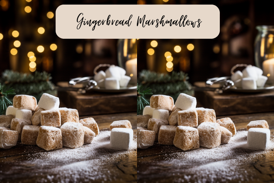 Homemade Gingerbread Marshmallows