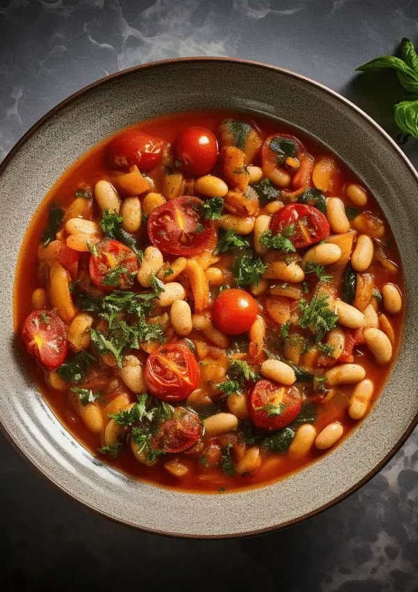 Loubia (Moroccan White Bean and Tomato Stew)