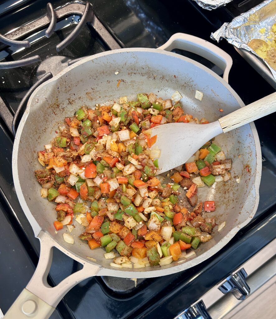 Blooming Cuban seasoning for picadillo