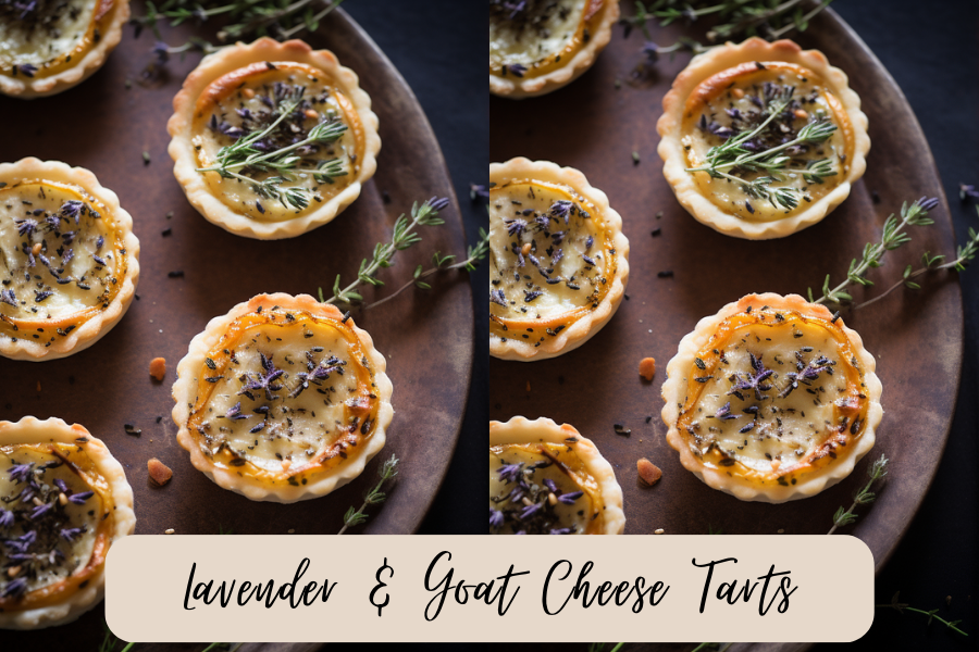 Lavender & Goat Cheese Tarts