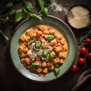 creamy sun dried tomato gnocchi