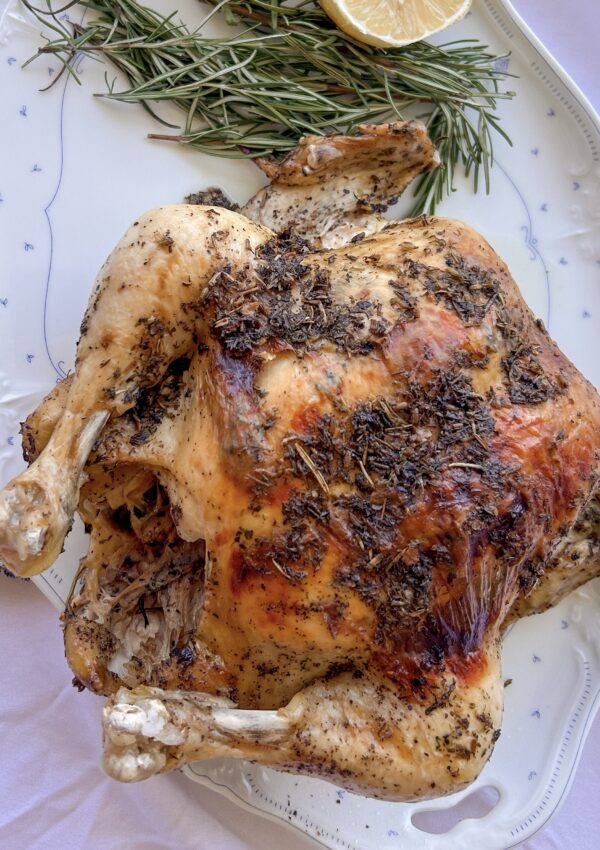 Instant Pot Whole Chicken with Honey and Herbs de Provence