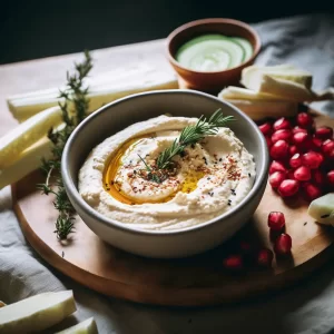 whipped feta dip with honey