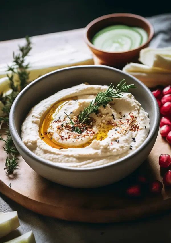 whipped feta dip with honey