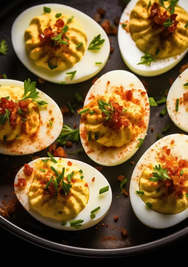 Smokey Deviled Eggs