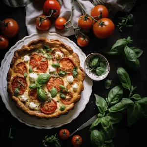 Caprese Quiche