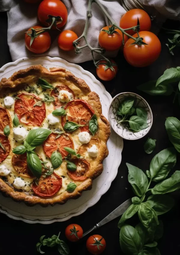 Caprese Quiche