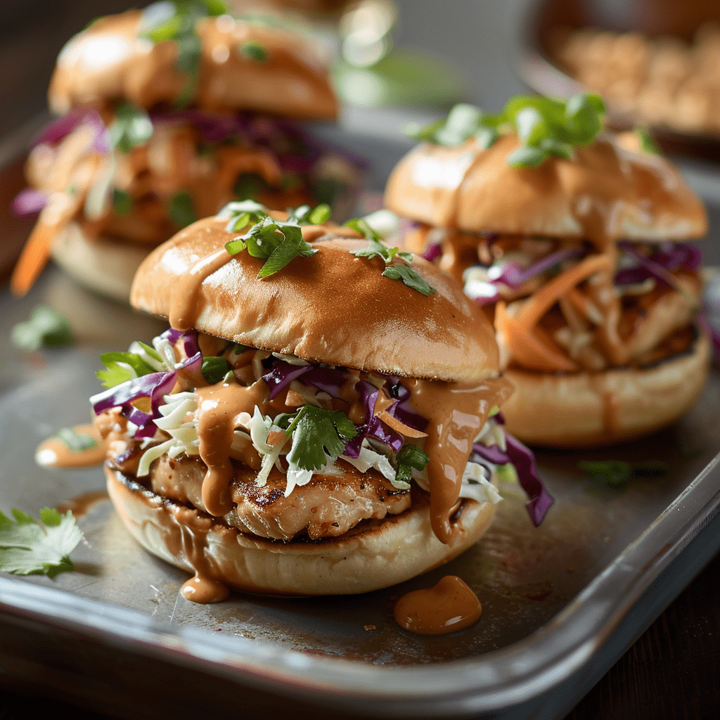 Thai Turkey Sliders with Asian Crunch Slaw - The Spice Girl Kitchen