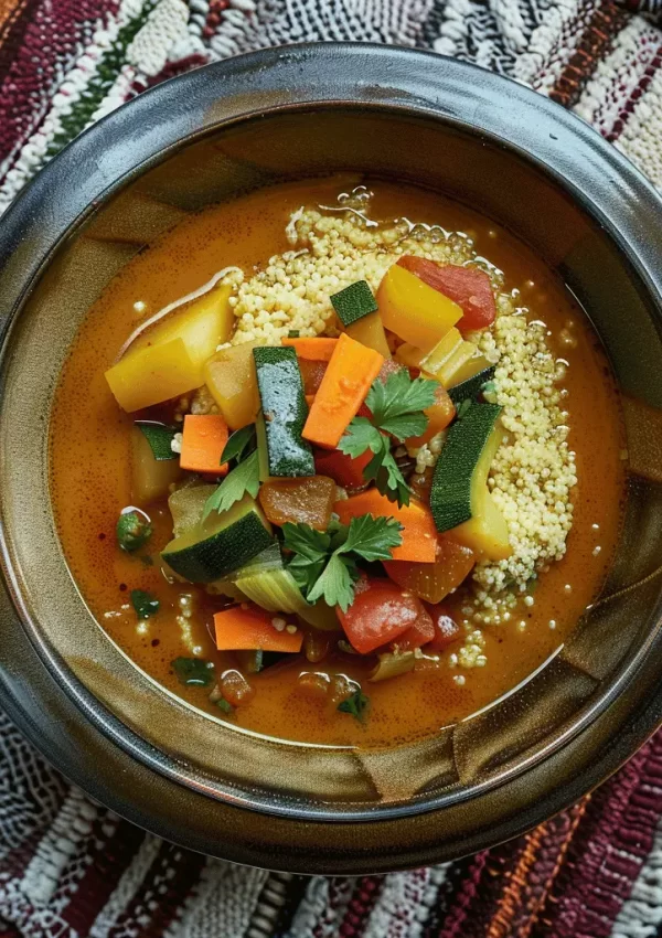 Moroccan Couscous with Seven Vegetables