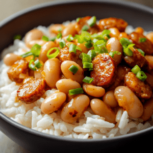 Louisiana Style White Beans and Sausage