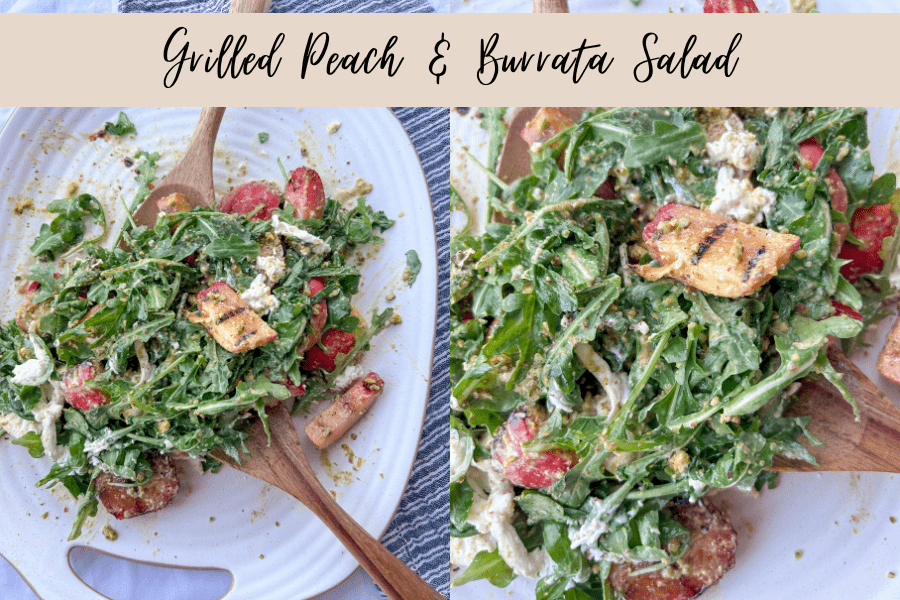 grilled peach salad
