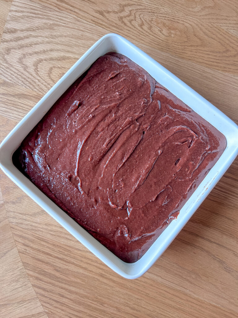 homemade brownie batter