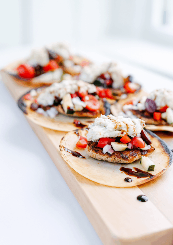 Easy Greek Chicken Smash Tacos