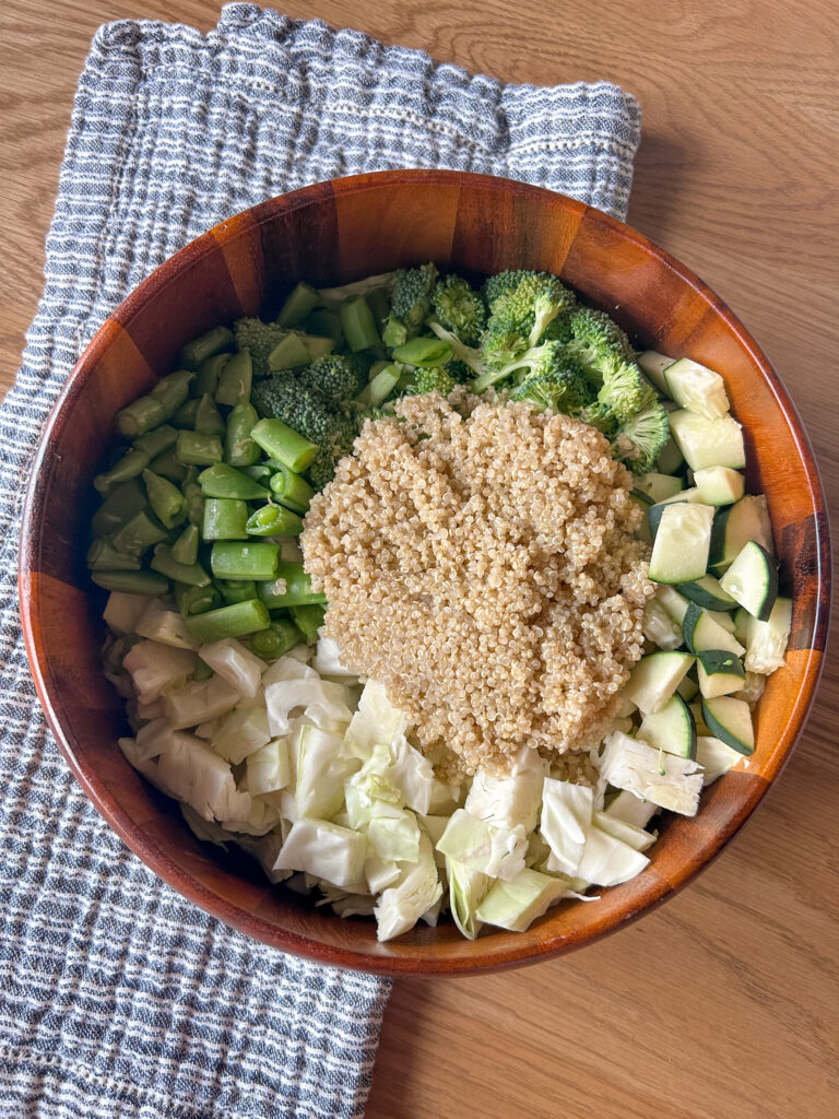 green goddess quinoa salad ingredients
