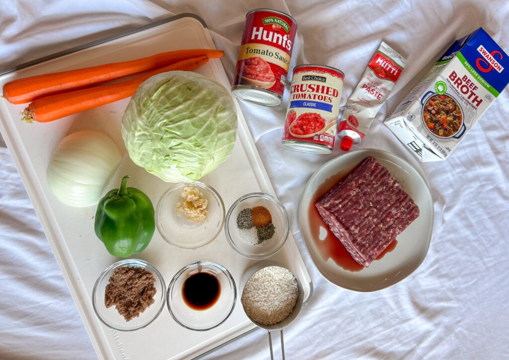 cabbage roll soup ingredients
