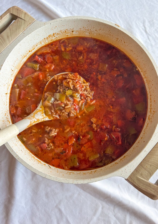 easy stuffed pepper soup recipe