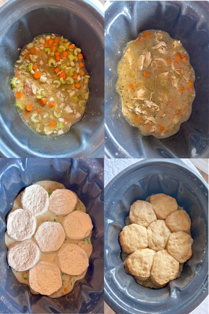 slow cooker chicken and dumplings step by step