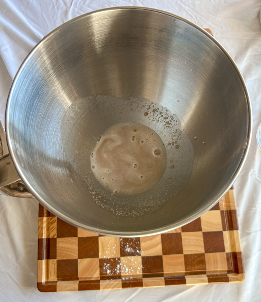 yeast activating for homemade cinnamon raisin bread
