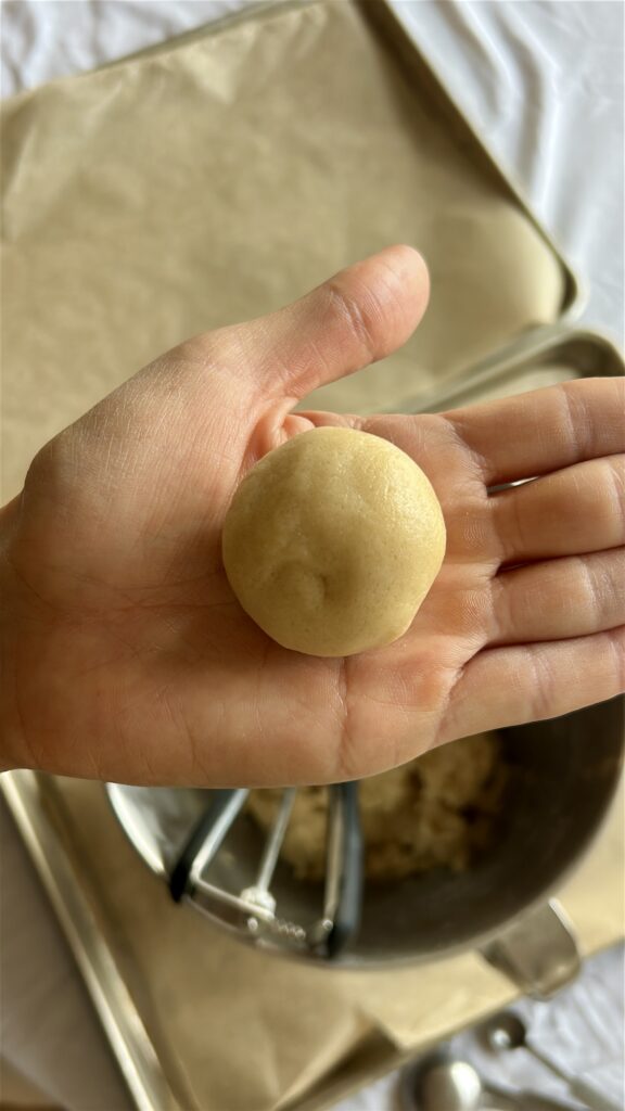 filled king cake cookie dough ball