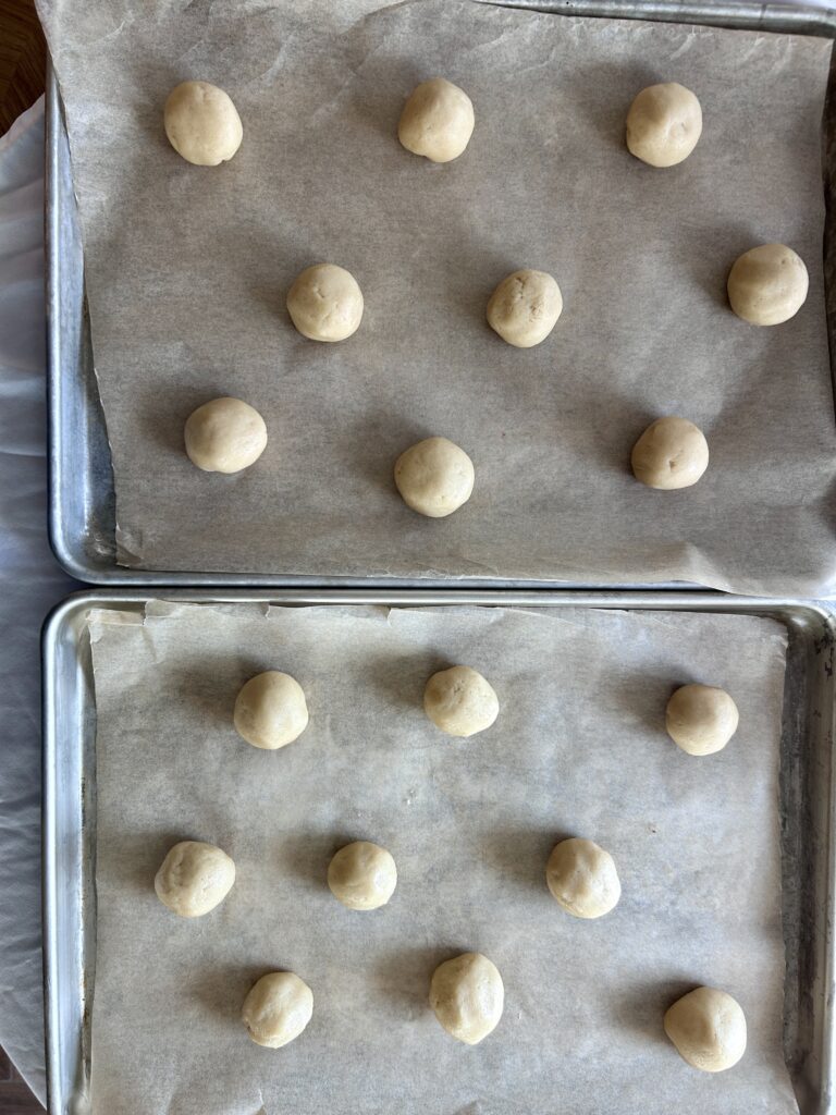 king cake cookies before baking