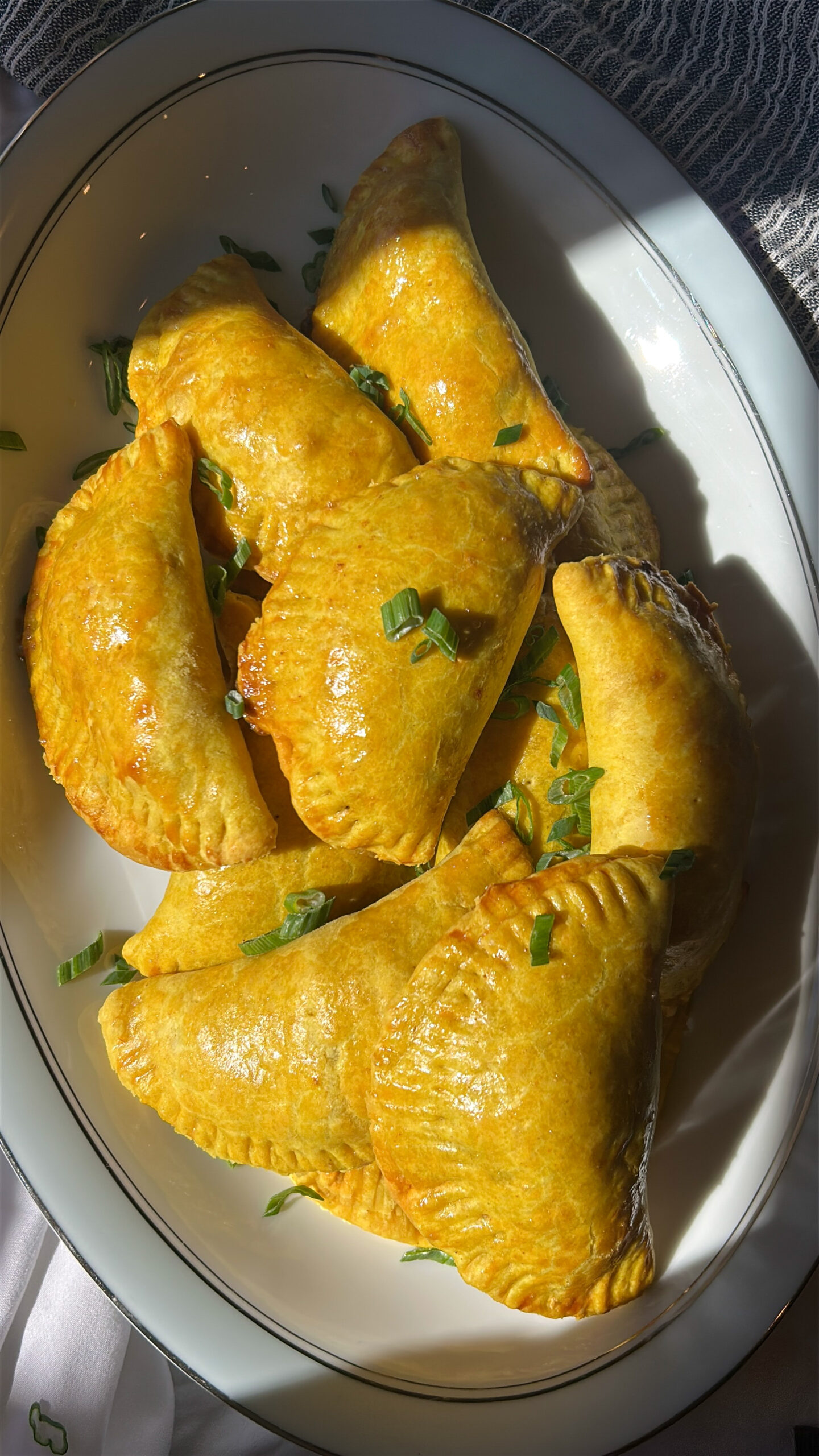 Authentic Jamaican meat pie recipe served warm with flaky crust