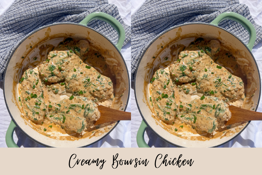 easy boursin chicken
