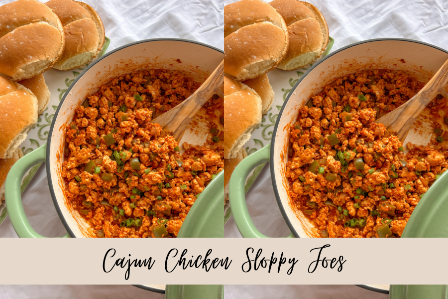 Cajun chicken sloppy joes