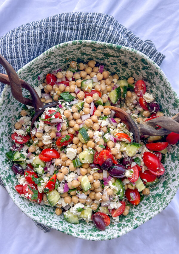 Greek Chickpea Feta Salad