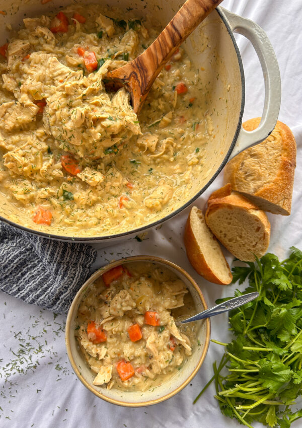 Greek Lemon Chicken Soup (Avgolemono)