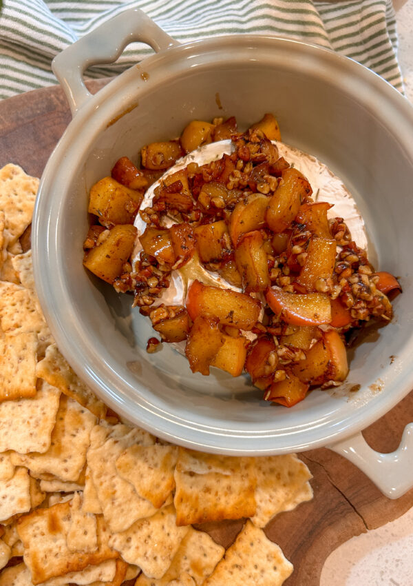 Baked Brie with Apples and Pecans