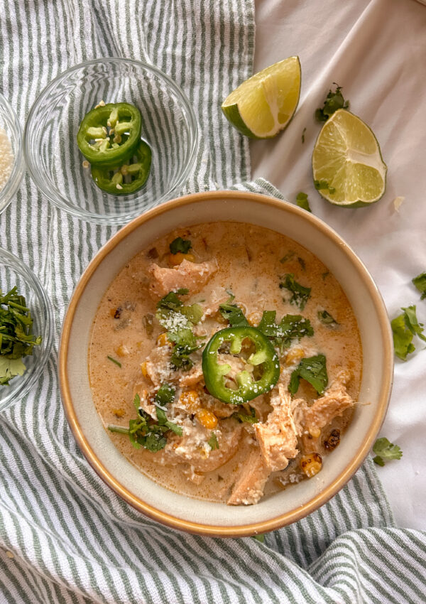 Mexican Street Corn Soup (Easy Crockpot Recipe)